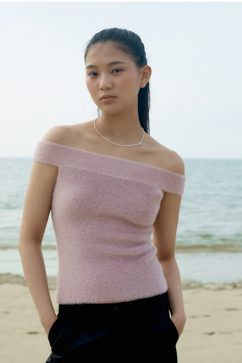 Sally knit top _ dust pink